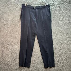 Tommy Bahama Men's 35x32 Silk Blend Blue Pants Pleated Casual Comfort Style EUC